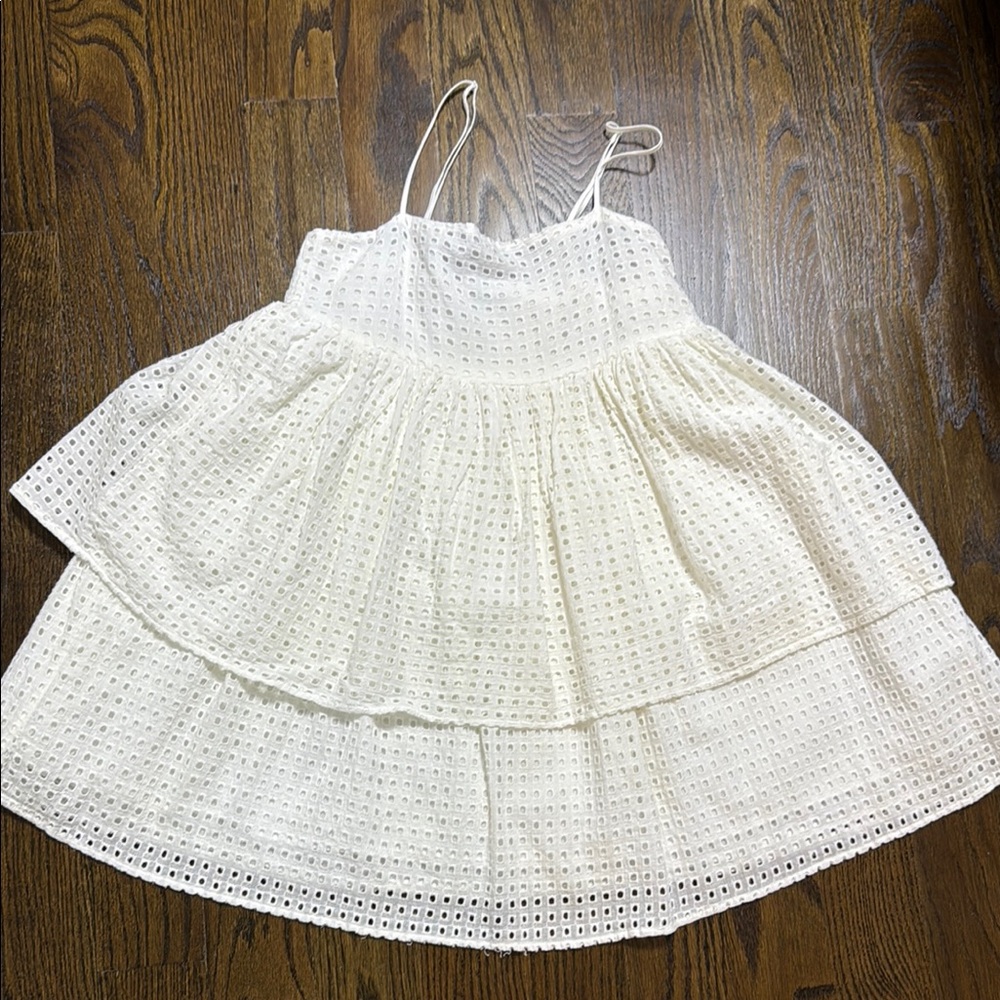 Urban Outfitters Cream Eyelet Dress